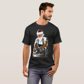 T-shirt Cool Woodworker Handyman with  Santa Hat (Devant entier)