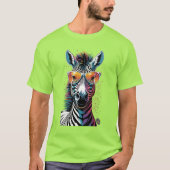 T-shirt Cool Zebra Vibes (Devant)