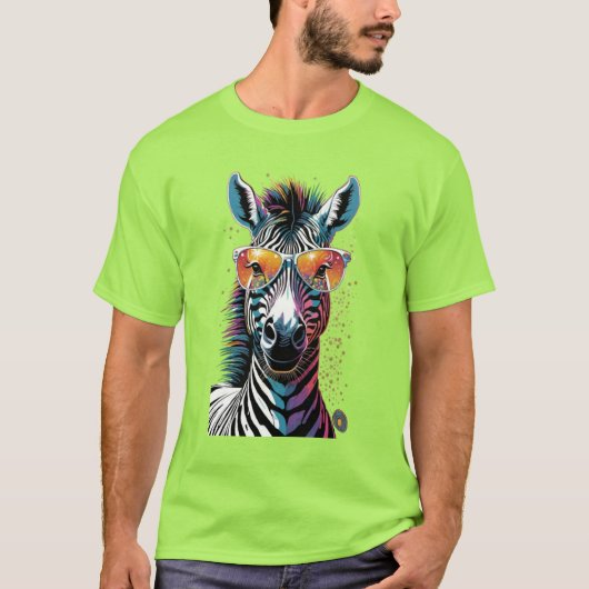 T-shirt Cool Zebra Vibes (Devant)