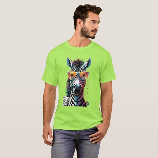 T-shirt Cool Zebra Vibes (Devant entier)