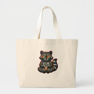 T-shirt Coole Wasbeer Drinkt Aavekappuccino IJskou Grote Tote Bag