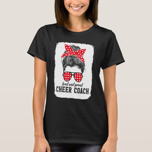 T-shirt Coolest Cheer Coach Assistant Cheering Coaching Li (Devant)
