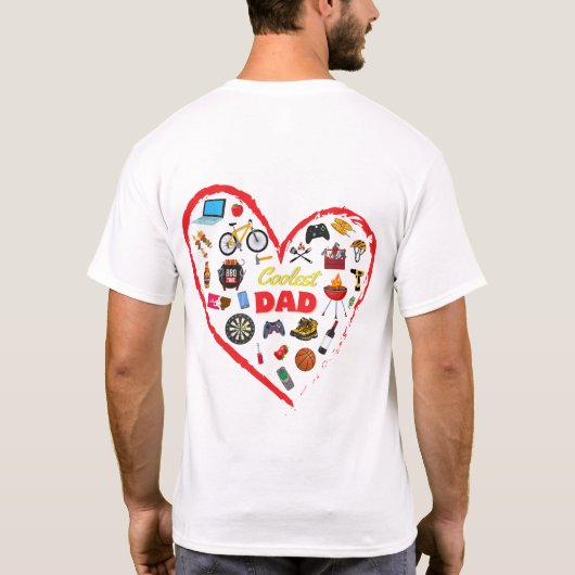 T-shirt Coolest dad (Dos)