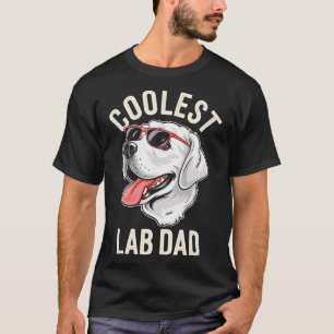 T-shirt Coolest Lab Papa Chien Labrador Propriétaire de ch