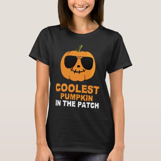 T-shirt Coolest Pumpkin In The Patch Funny Halloween Kids  (Devant)