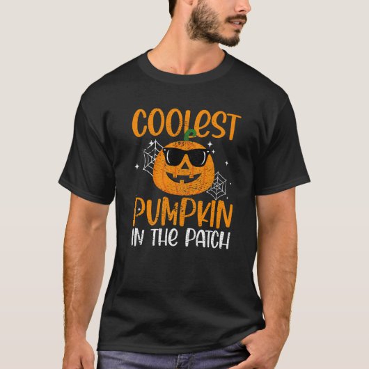 T-shirt Coolest Pumpkin In The Patch Pumpkin Sunglass  His (Devant)