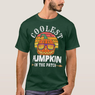 T-shirt Coolest Pumpkin In The Patch Sunset Vintage 