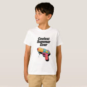 T-shirt Coolest Summer Ever - Retro Neon Water Gun Sarcasm (Devant entier)