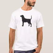 T-shirt Coonhound à ticks bleus (Devant)