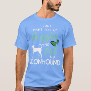 T-shirt Coonhound Funny Vegan propriétaire Amoureux des ch