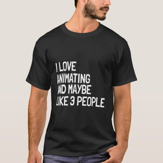 T-shirt Coonist Illustrator Cooning Introvert Animateur (Devant)