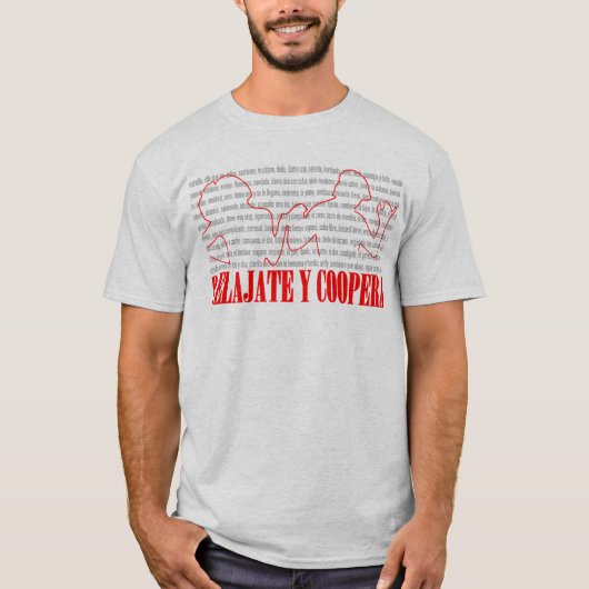 T-shirt coopera du relajate y (Devant)