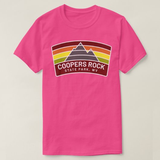 T-shirt Coopers Rock State Park West Virginia Mountains WV (Design devant)