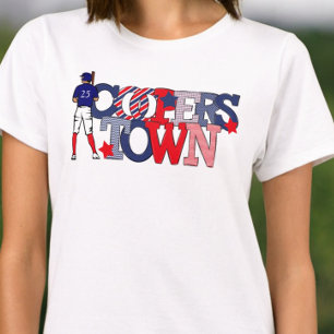 T-shirt Cooperstown Patriotic Letotic Année du joueur de b