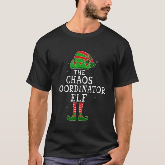 T-shirt Coordinateur Chaos Elf Group Matching Famille Chri (Devant)