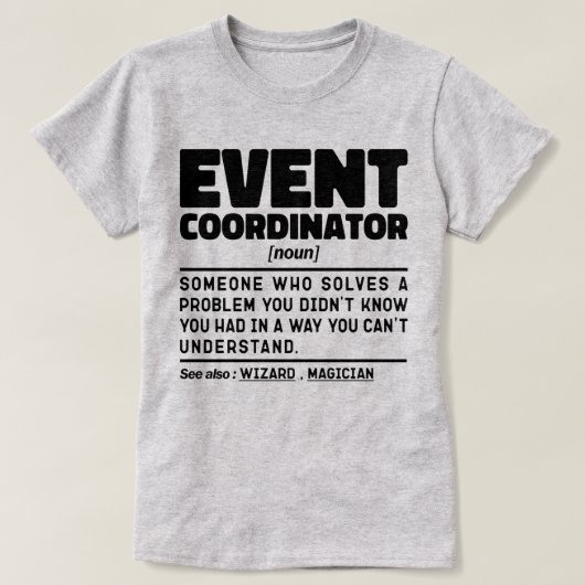 T-shirt Coordinateur de l'événement Noun Wedding Cool de p (Design devant)