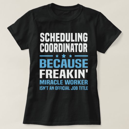 T-shirt Coordinateur de planification (Design devant)