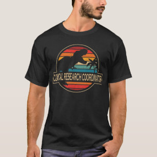 T-shirt Coordinateur de recherche clinique Dinosaur