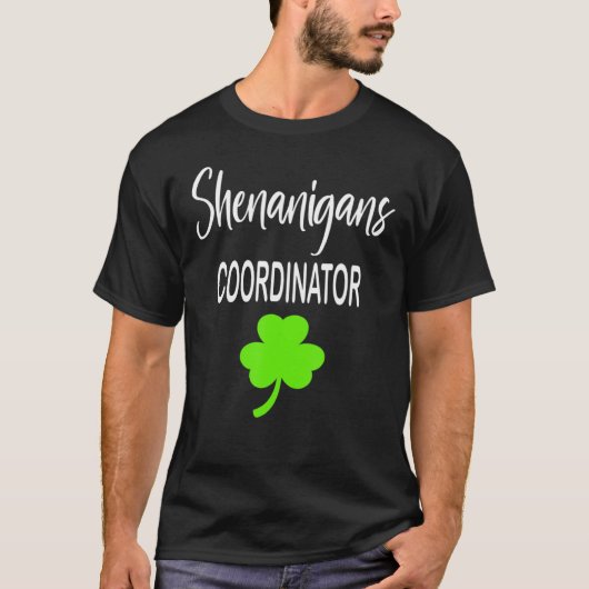 T-shirt Coordinateur des Shenanigans Saint Patrick Longue (Devant)
