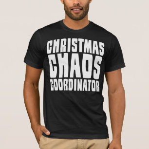 T-shirt Coordonnateur de Chaos de Noël Nom et Numéro Perso