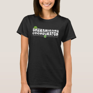T-shirt Coordonnateur de Shenanigans Prof Retro Groovy St