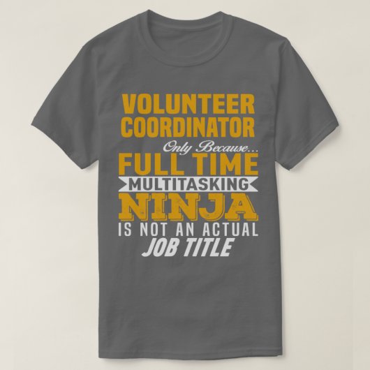 T-shirt Coordonnateur des bénévoles 12 (Design devant)