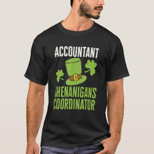 T-shirt Coordonnateur du comptable Jour de la Saint Patric