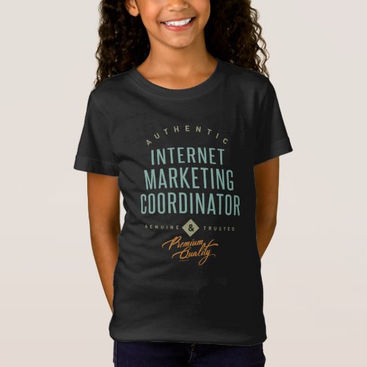 T-Shirt Coordonnateur du marketing Internet (Devant)