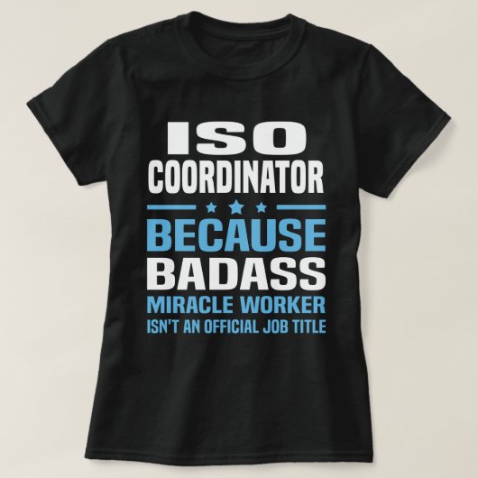 T-shirt Coordonnateur ISO (Design devant)