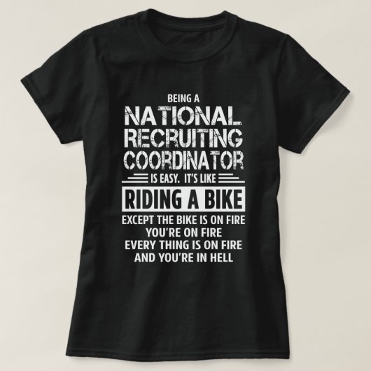 T-shirt Coordonnateur national du recrutement (Design devant)