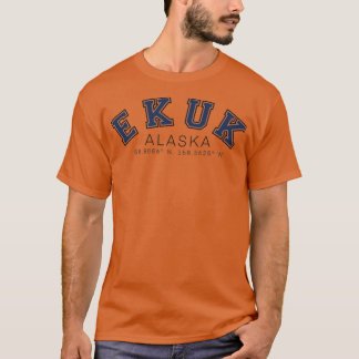 T-shirt Coordonnées d'Ekuk Alaska