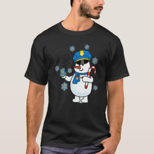 T-shirt Cop Snowman Vilain Noël Hommes Femmes Vacances