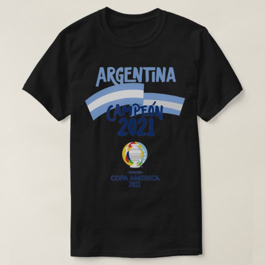 T-shirt Copa America 2021 Argentine Campeon (Design devant)