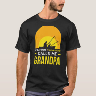 T-shirt Copain de pêche m'appelle Grand-Papa Ami de pêche