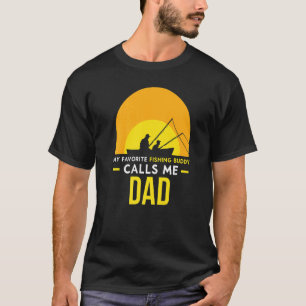 T-shirt Copain de pêche m'appelle Papa Voyage Pêcheur Ami