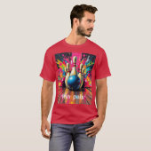 T-shirt Copains de quilles de bowling (Devant entier)