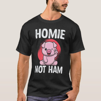 T-shirt Copains Pas Animaux Au Jambon Et Nourriture Végéta