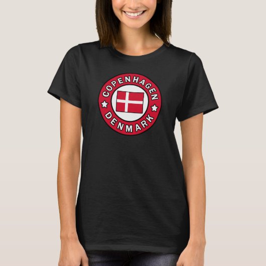 T-shirt Copenhague Danemark (Devant)