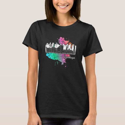 T-shirt Copenhague Danemark Copenhague (Devant)
