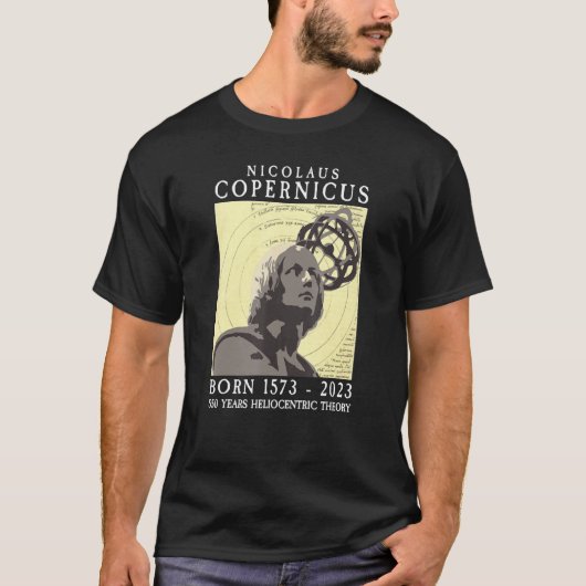 T-shirt Copernicus 550e 1573 2023 Système solaire astronom (Devant)