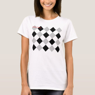 T-shirt Copie à motifs de losanges de filles de Zane Trae