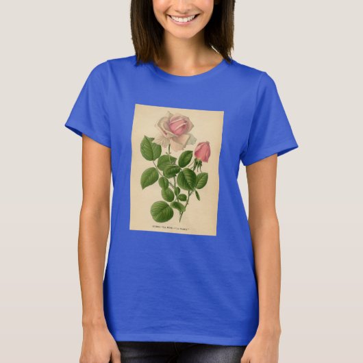T-shirt Copie botanique - rose de thé (Devant)