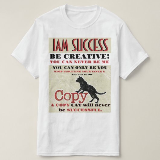 T-SHIRT COPIE CAT (Design devant)