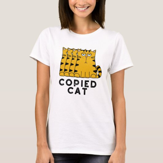 T-shirt Copié Chat Funny Animal Pun (Devant)