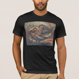 T-shirt Copie d'antiquité d'Ichthyosaurus de Mosasaurus