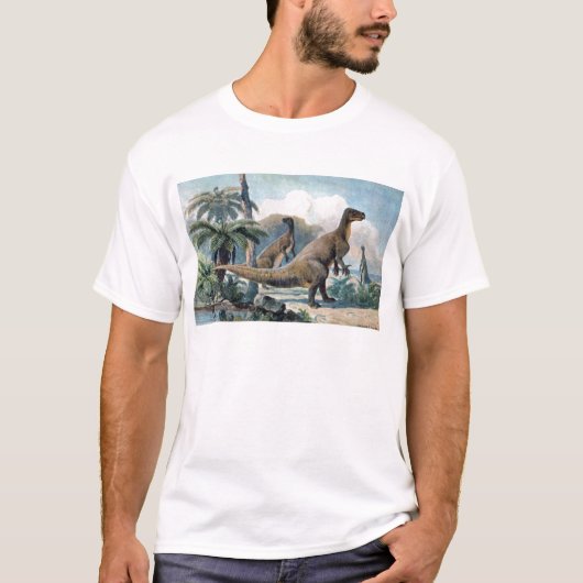 T-shirt Copie d'antiquité d'Iguanodon (Devant)