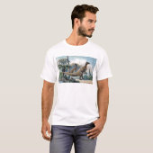 T-shirt Copie d'antiquité d'Iguanodon (Devant entier)