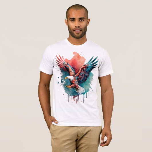 T-shirt copie de Be Eagle, vol, drôle (Devant entier)