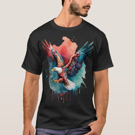 T-shirt copie de Be Eagle, vol, drôle (Devant)