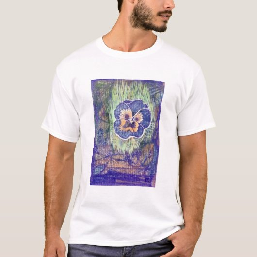 T-shirt Copie de bloc de linoléum de pensée (Devant)